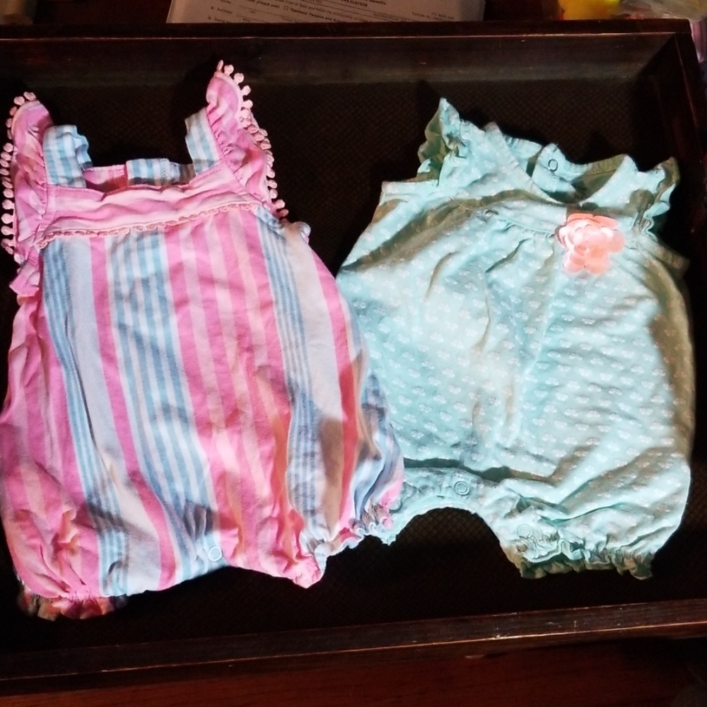 3 month rompers